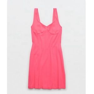 Aerie Corset Ribbed Mini Dress